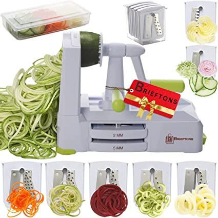 Briefstons 7 Blade vegetable Spiralizer kitchen accessories from Amazon