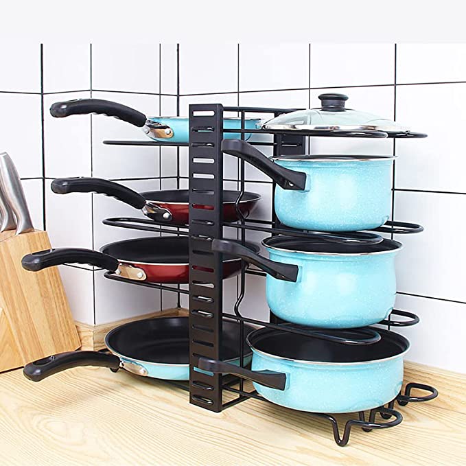 Pot Rack Organizer kitchen accessories from Amazon