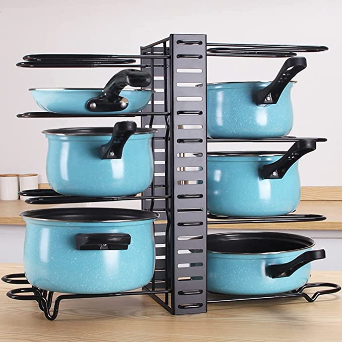 Pot rack organizer kitchen accessories from Amazon