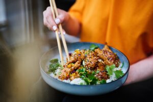 Healthy food in a bowl